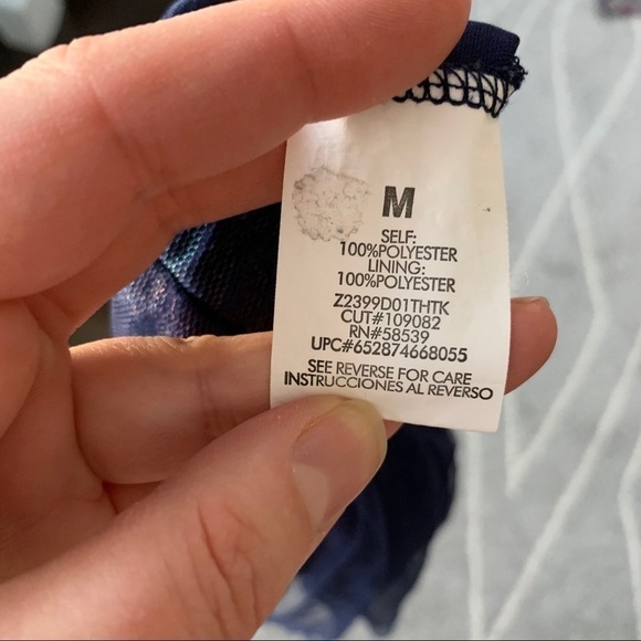 Speechless Navy Rainbow Tulle Skirt Girls M - Picture 4 of 5